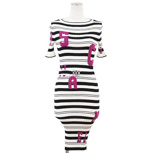 Chanel Silk Rib Knit Dress