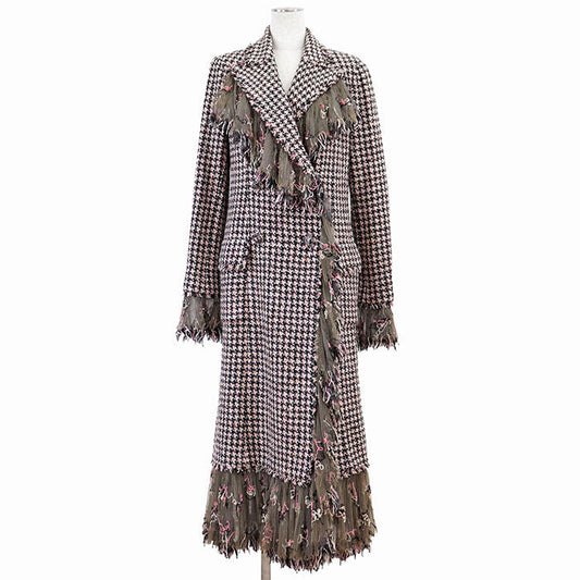 Chanel Wool Silk Long Coat