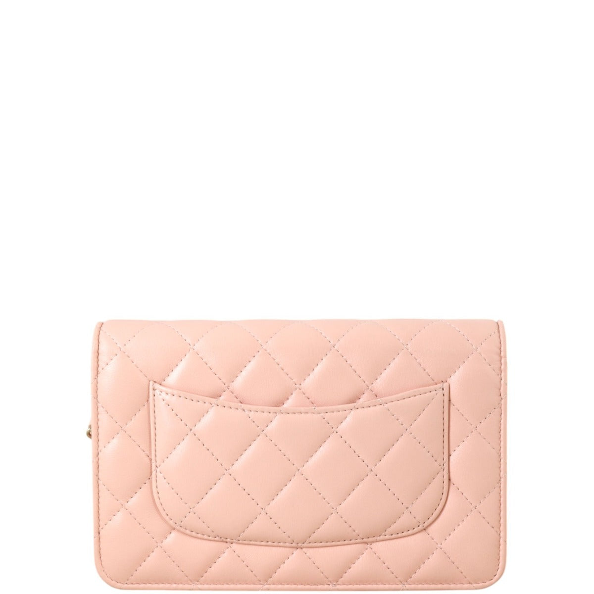 Chanel Classic Wallet on Handbag Quilted Pink Crossbody Bag