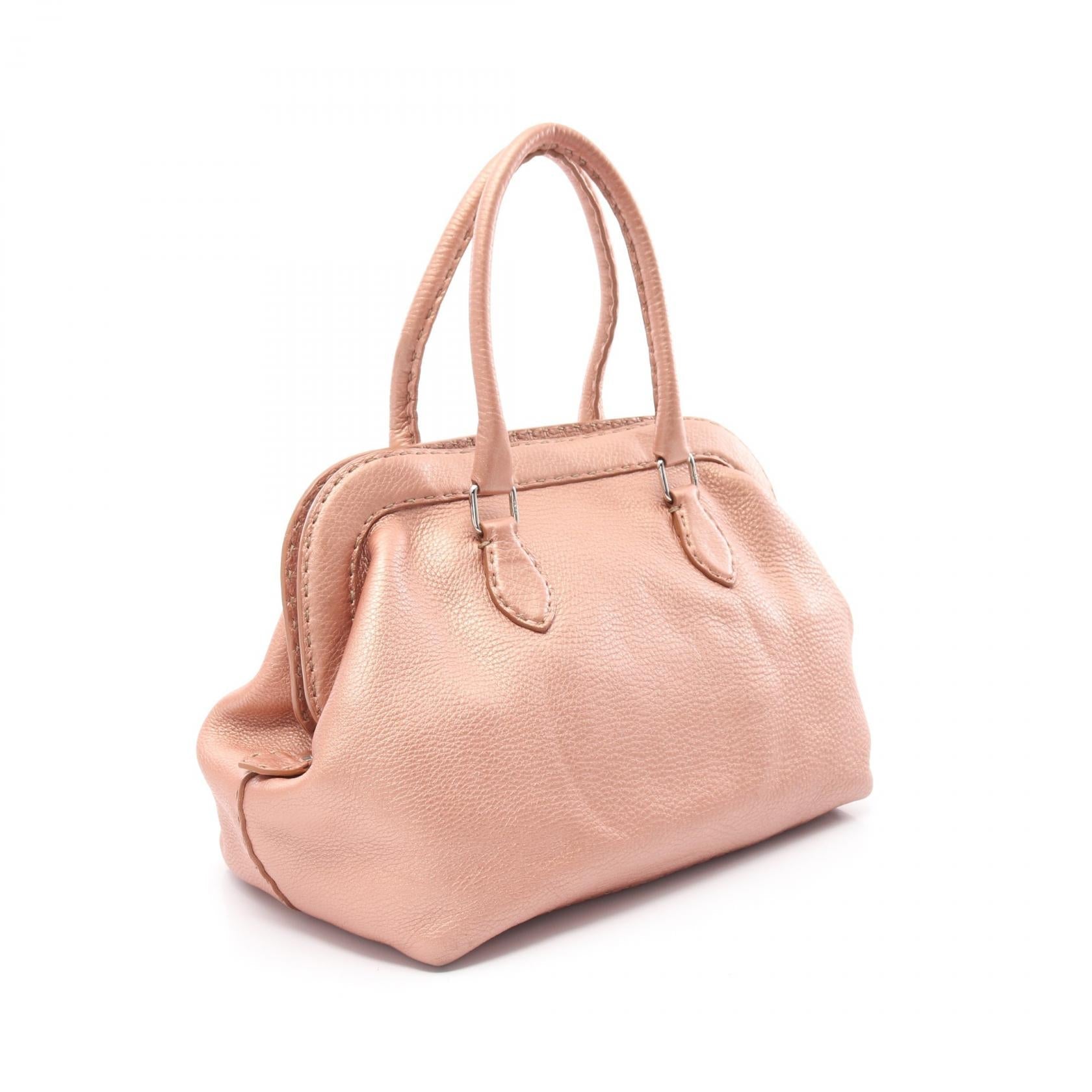 Fendi Selleria Doctor Bag Handbag Leather Travel Bag