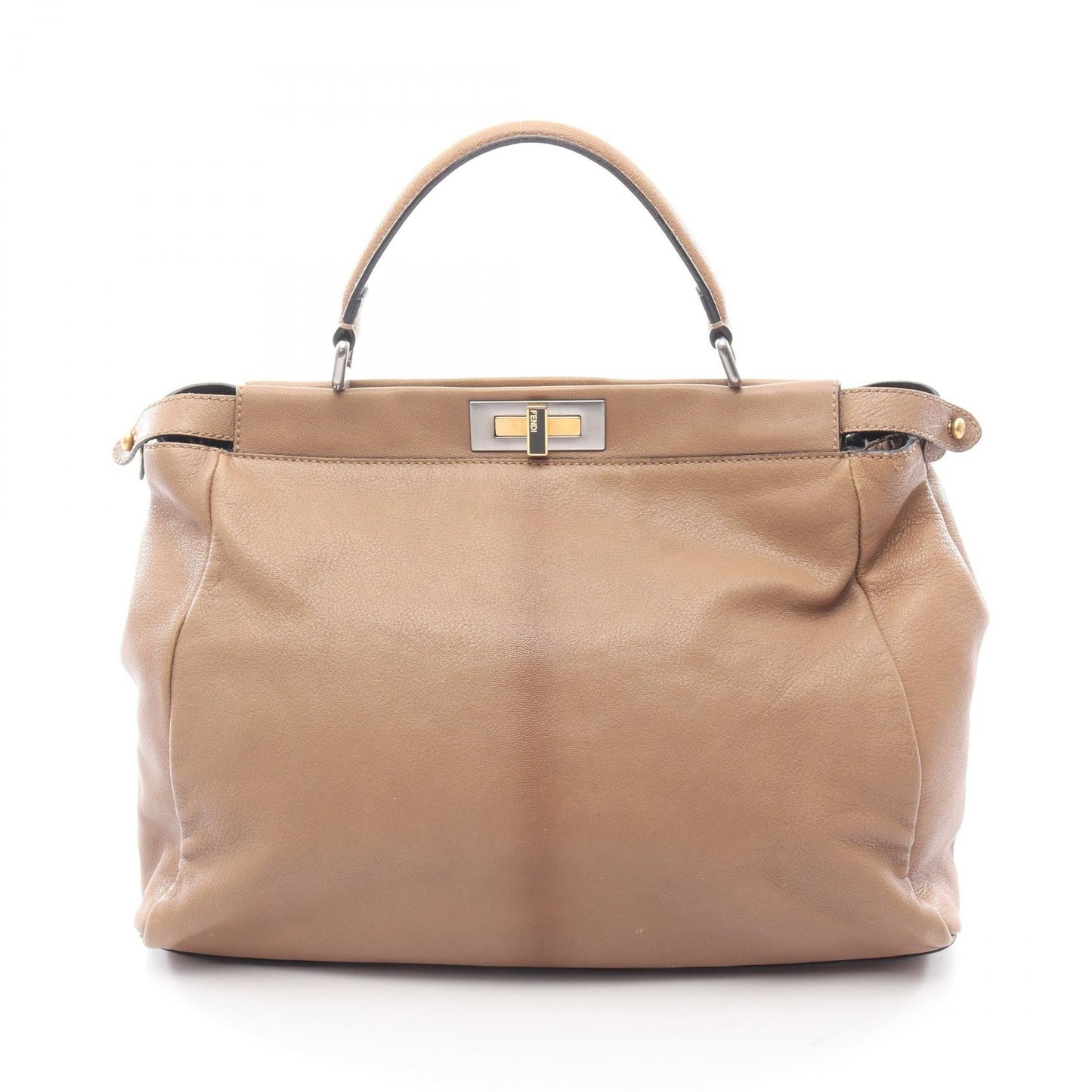 Fendi Peekaboo Handbag Leather Large Travel Bag