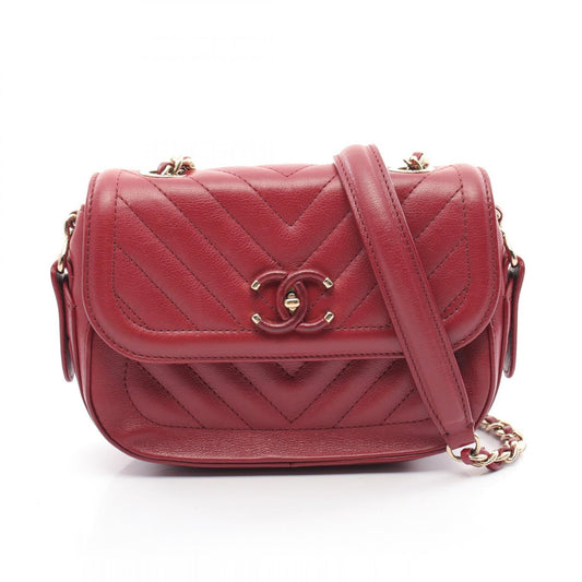 Chanel V-stitch Chevron Leather Shoulder Bag