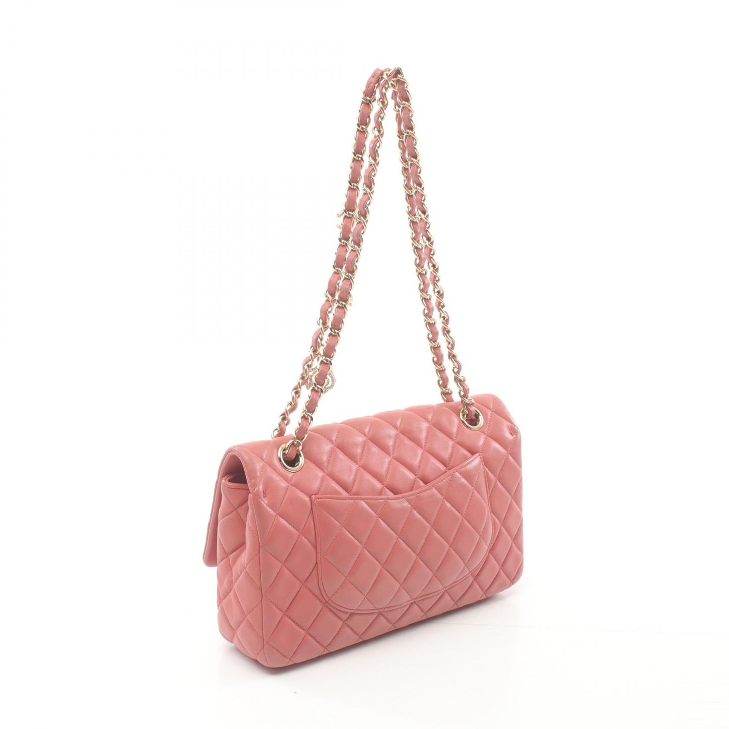 Matelasse Lambskin Shoulder Bag Single Flap
