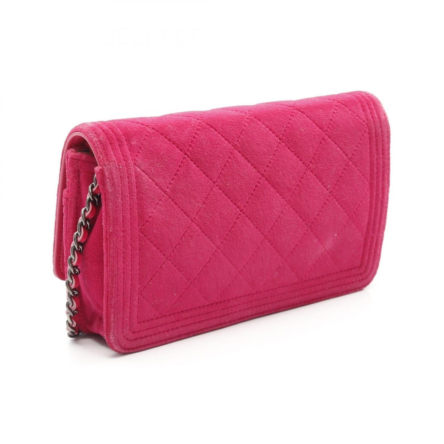 Chanel Boy Fabric Lambskin Shoulder Bag