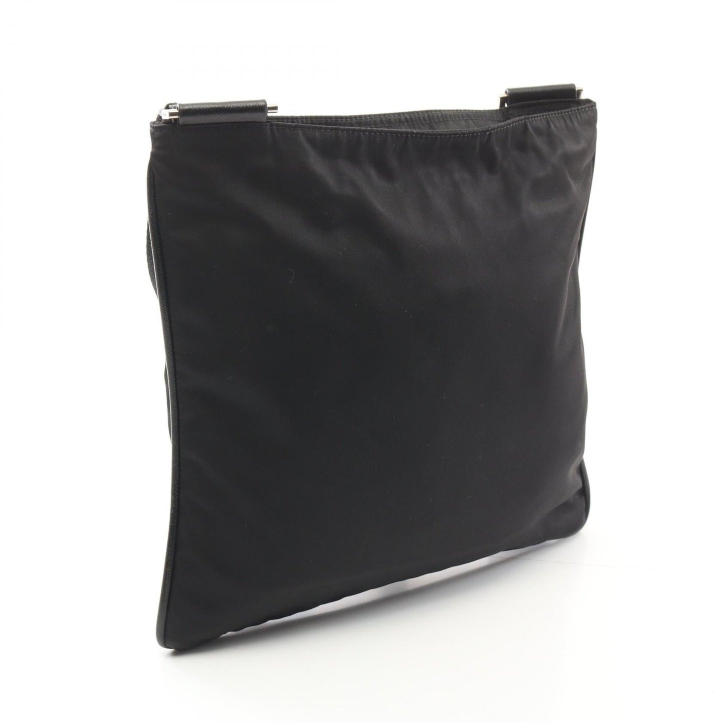 Prada Tessuto Saffi Shoulder Bag Leather Nylon Saffiano