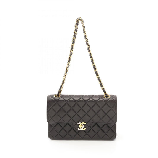 Matelasse Lambskin Shoulder Bag Flap 110