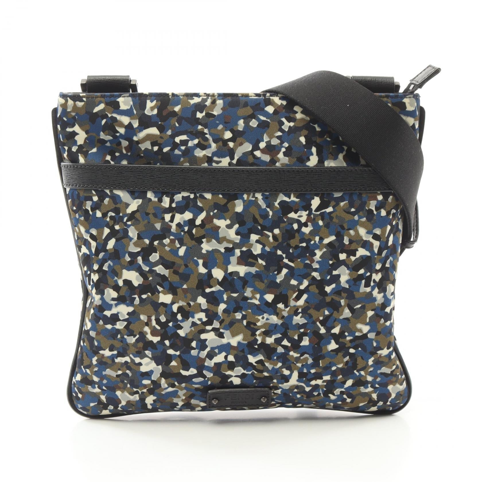 Fendi Shoulder Bag Leather Nylon