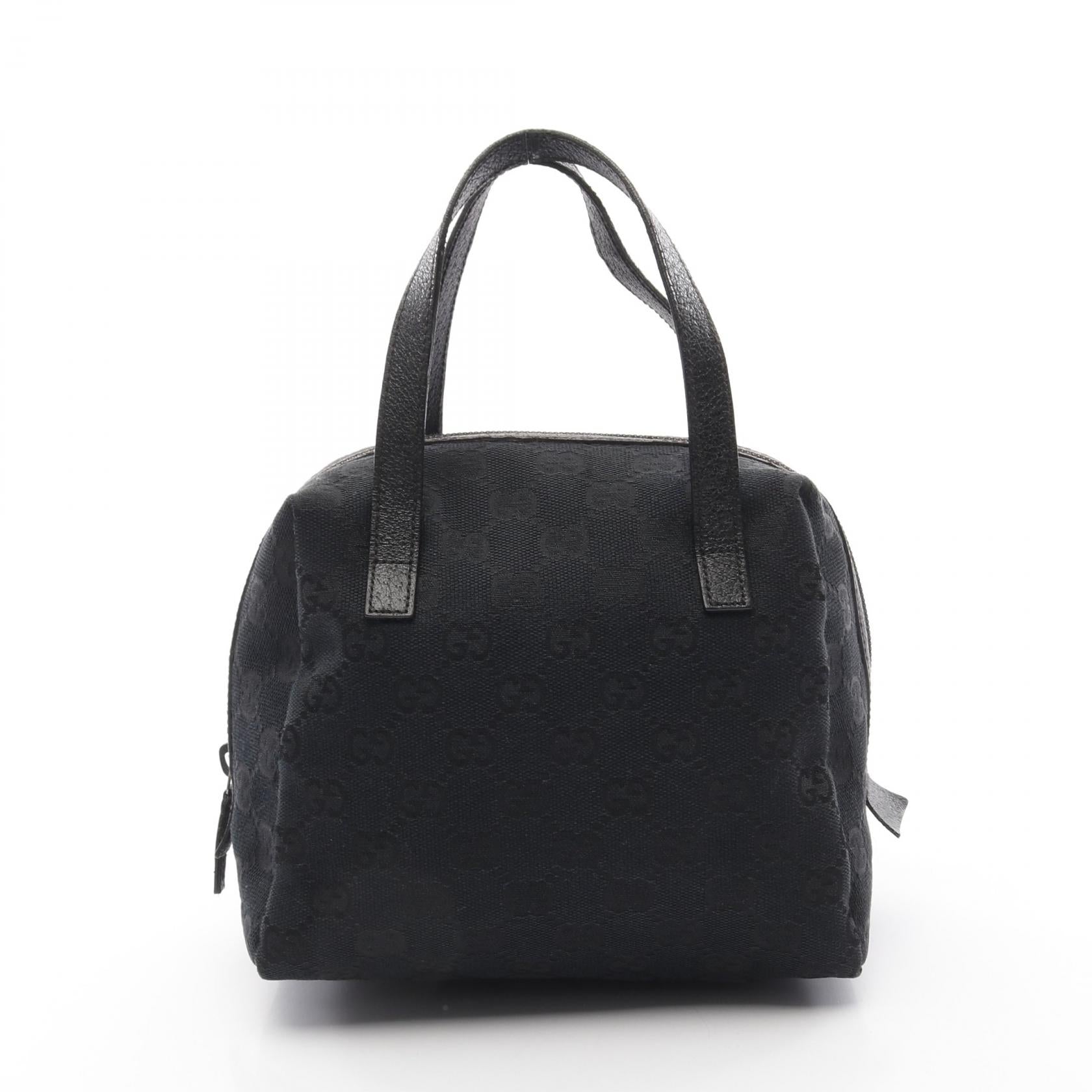 Gucci Gucci Gg Canvas Handbag Canvas Leather Bag Travel Bag