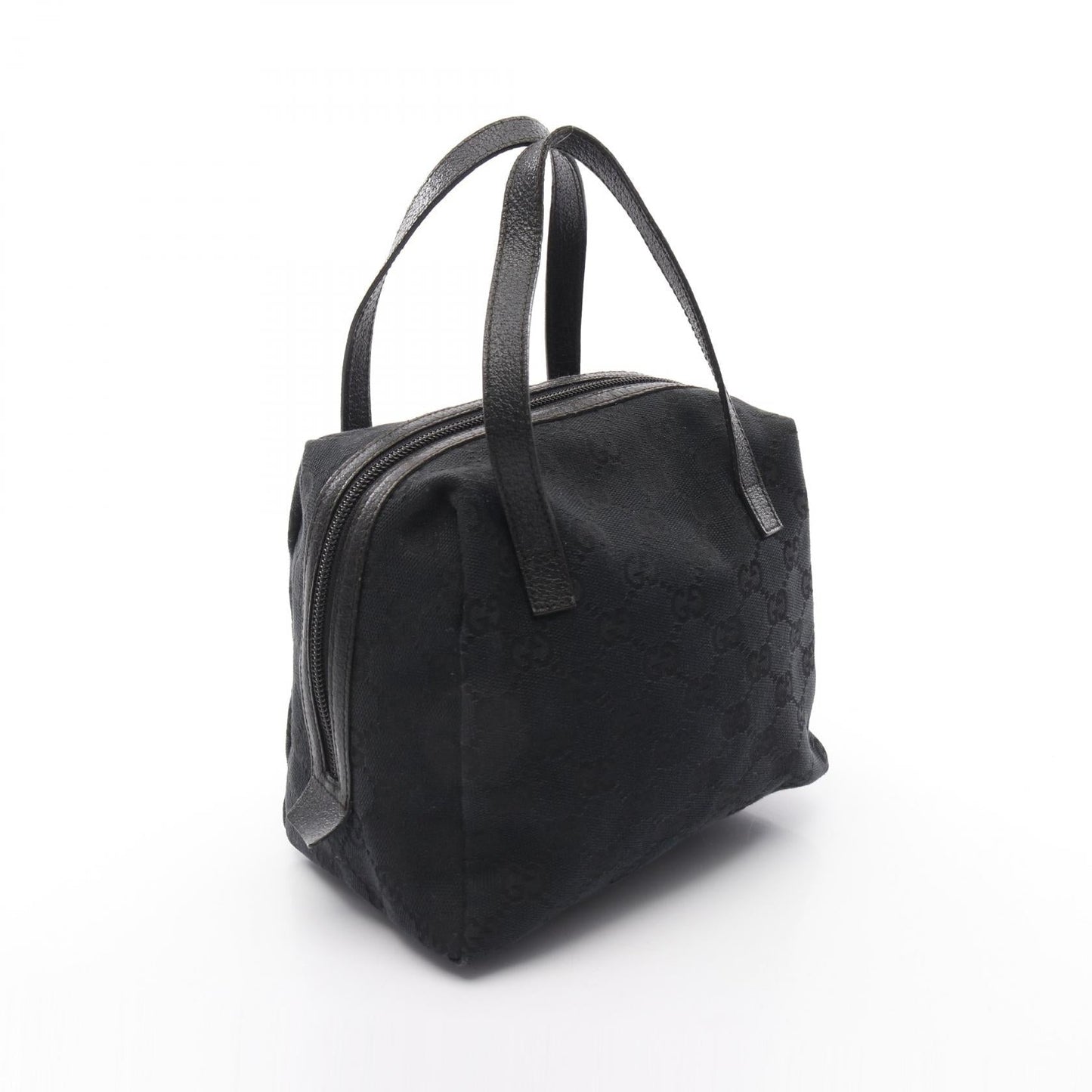 Gucci Gucci Gg Canvas Handbag Canvas Leather Bag Travel Bag