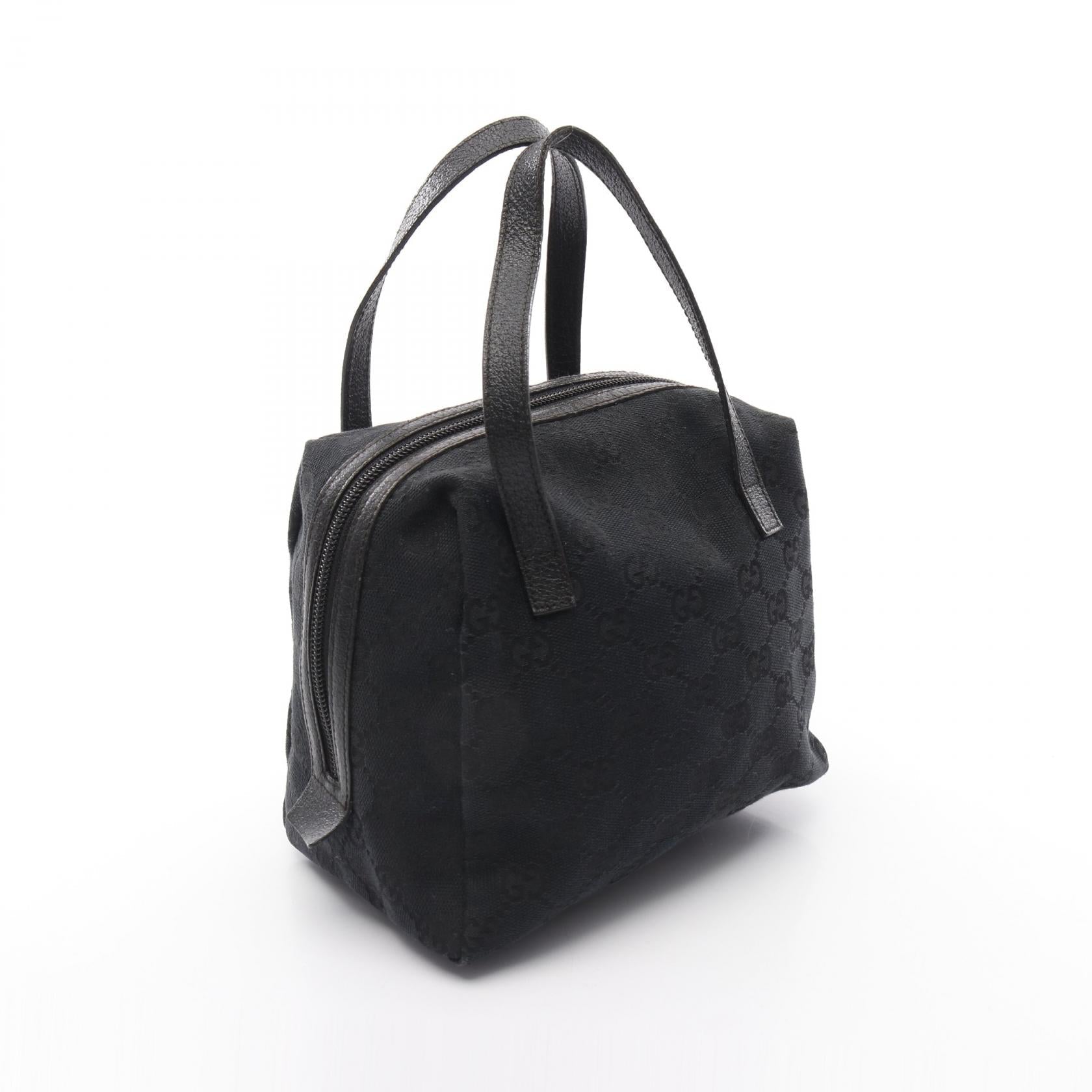 Gucci Gucci Gg Canvas Handbag Canvas Leather Bag Travel Bag