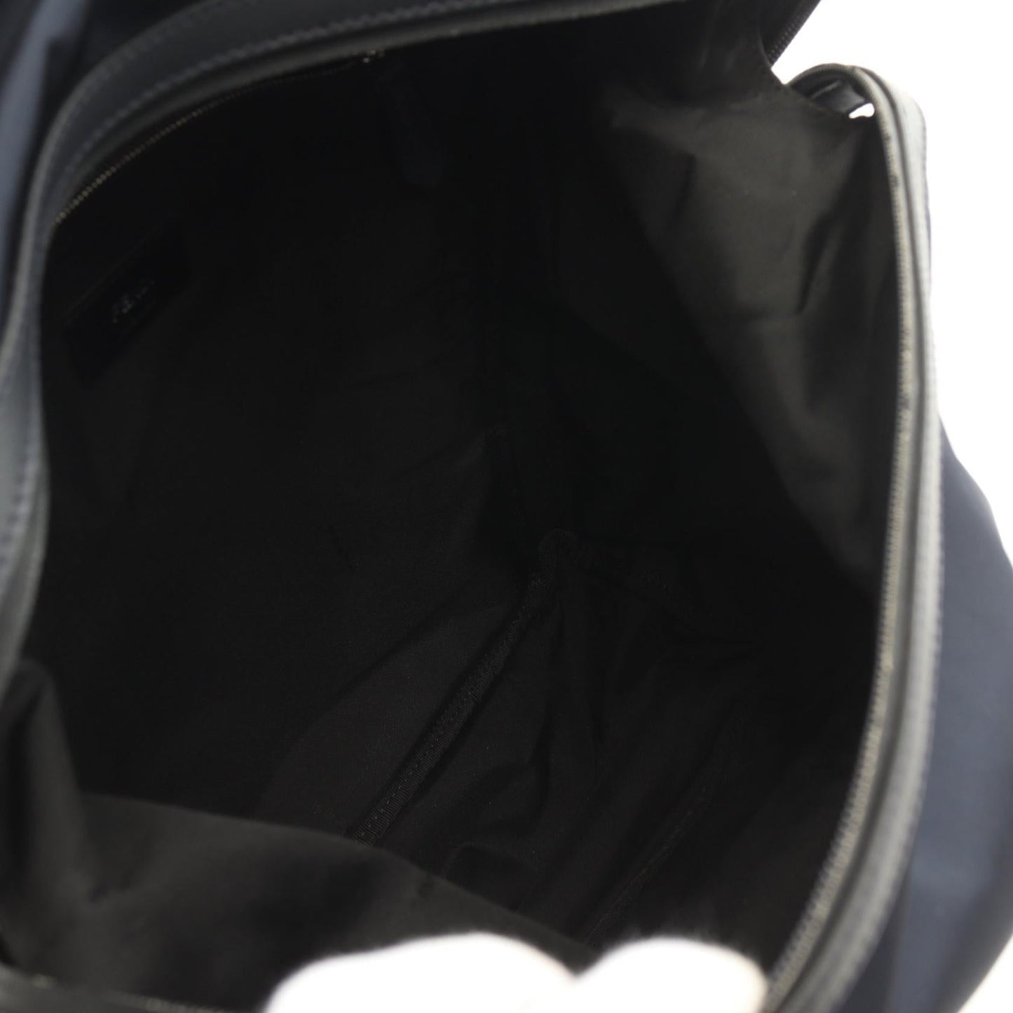 Fendi Vocabulary Backpack Leather Nylon Blue