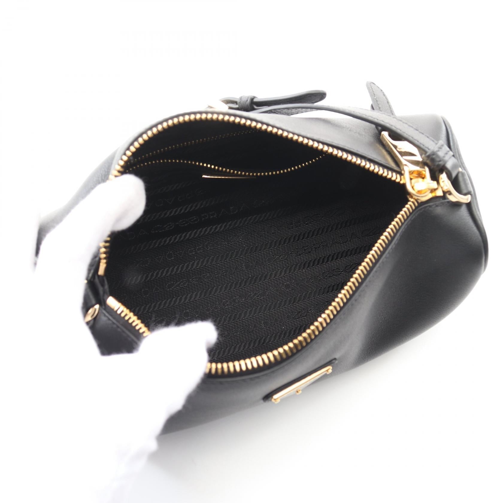 Prada Sacca Shoulder Bag Leather