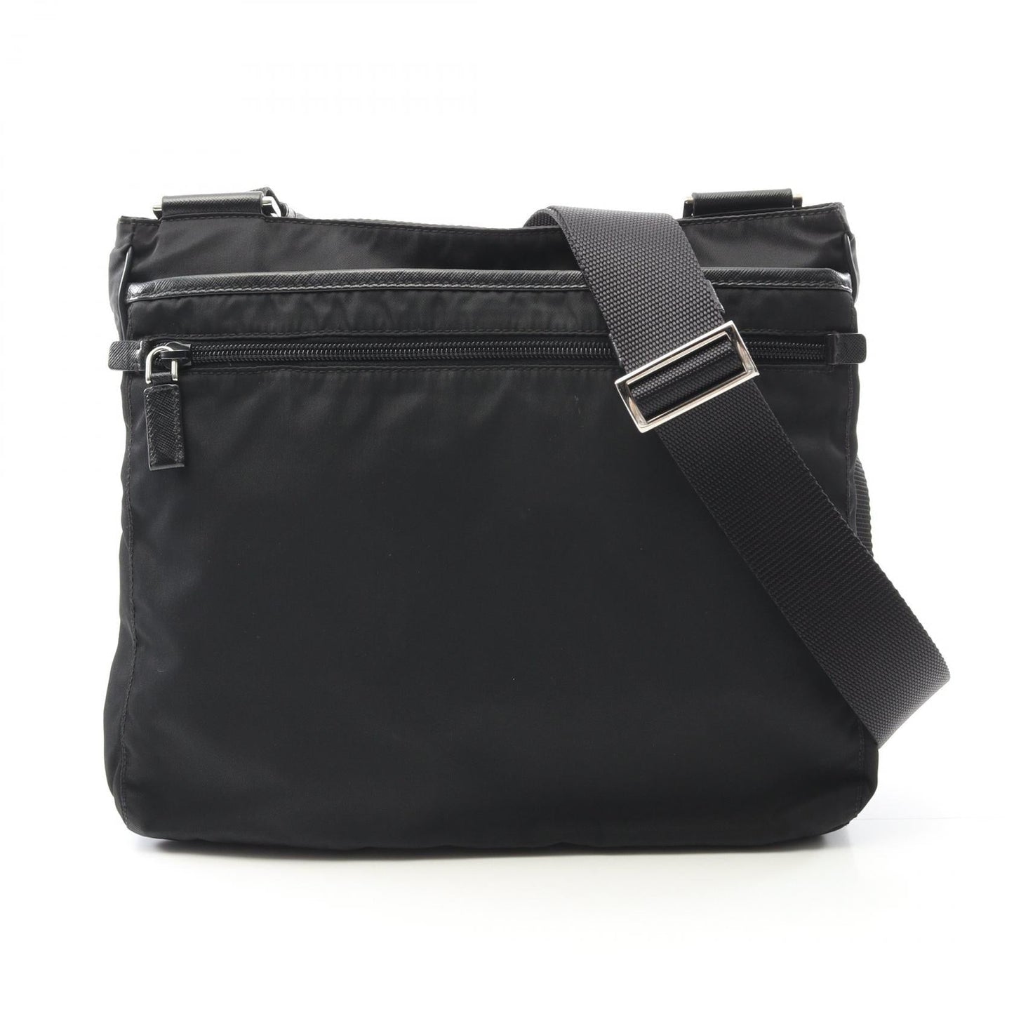 Prada Viaggio Shoulder Bag Leather Nylon Saffiano