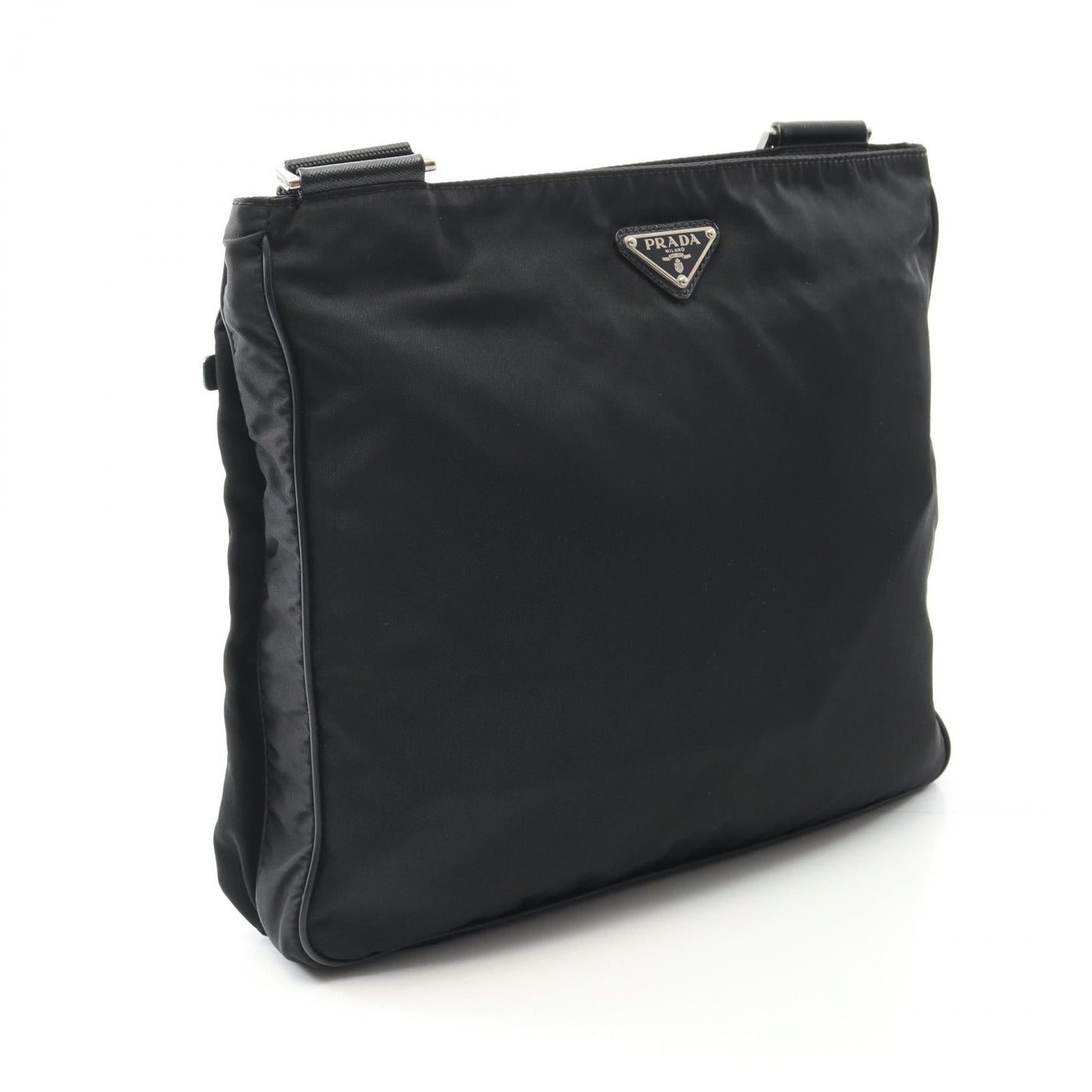 Prada Viaggio Shoulder Bag Leather Nylon Saffiano