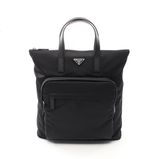 Prada Tessuto Backpack Leather Nylon Saffiano