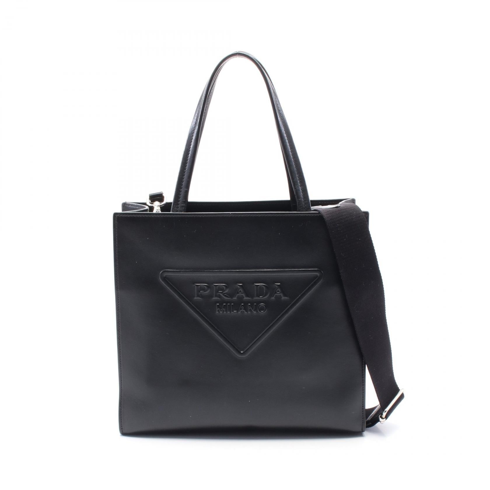 Prada Soft Calf Tote Bag Leather Calf Leather