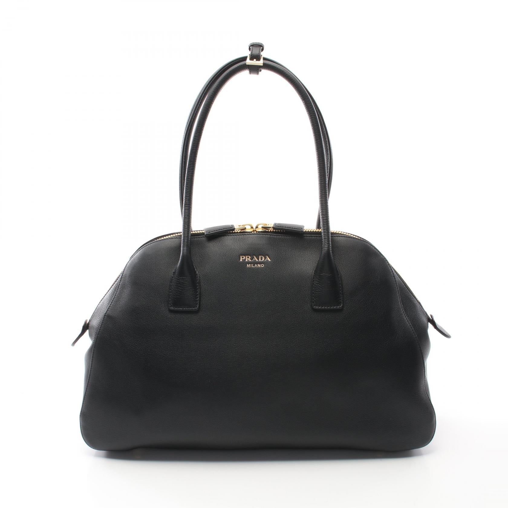 Prada Soft Grain Tote Bag Leather