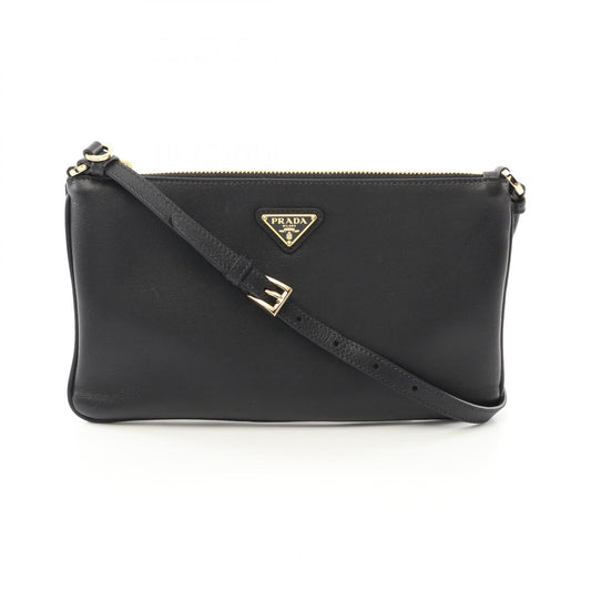 Prada Soft Grain Calf Shoulder Bag Leather Calf Leather
