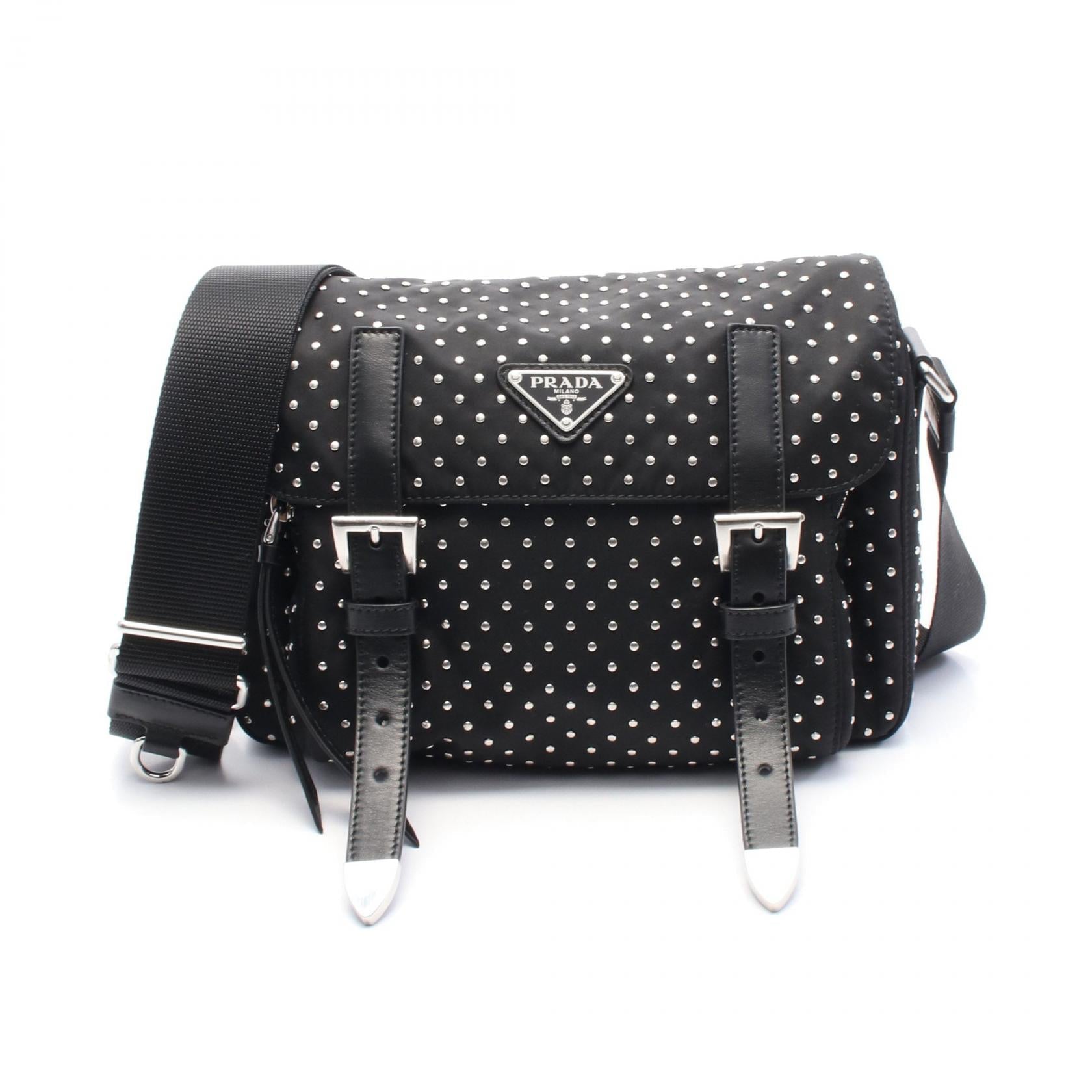 Prada Re Shoulder Bag Leather Nylon