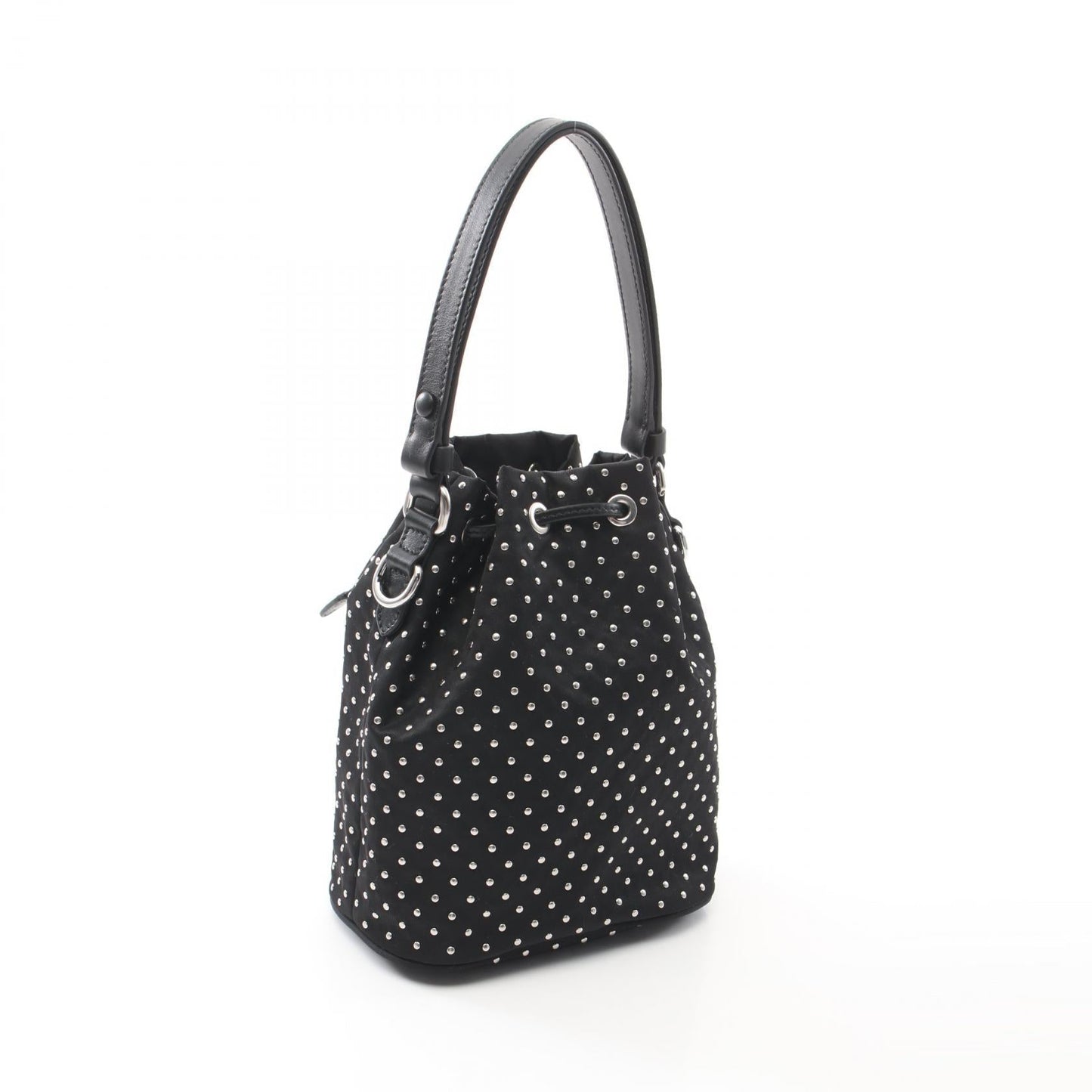 Prada Studs Handbag Nylon Travel Bag