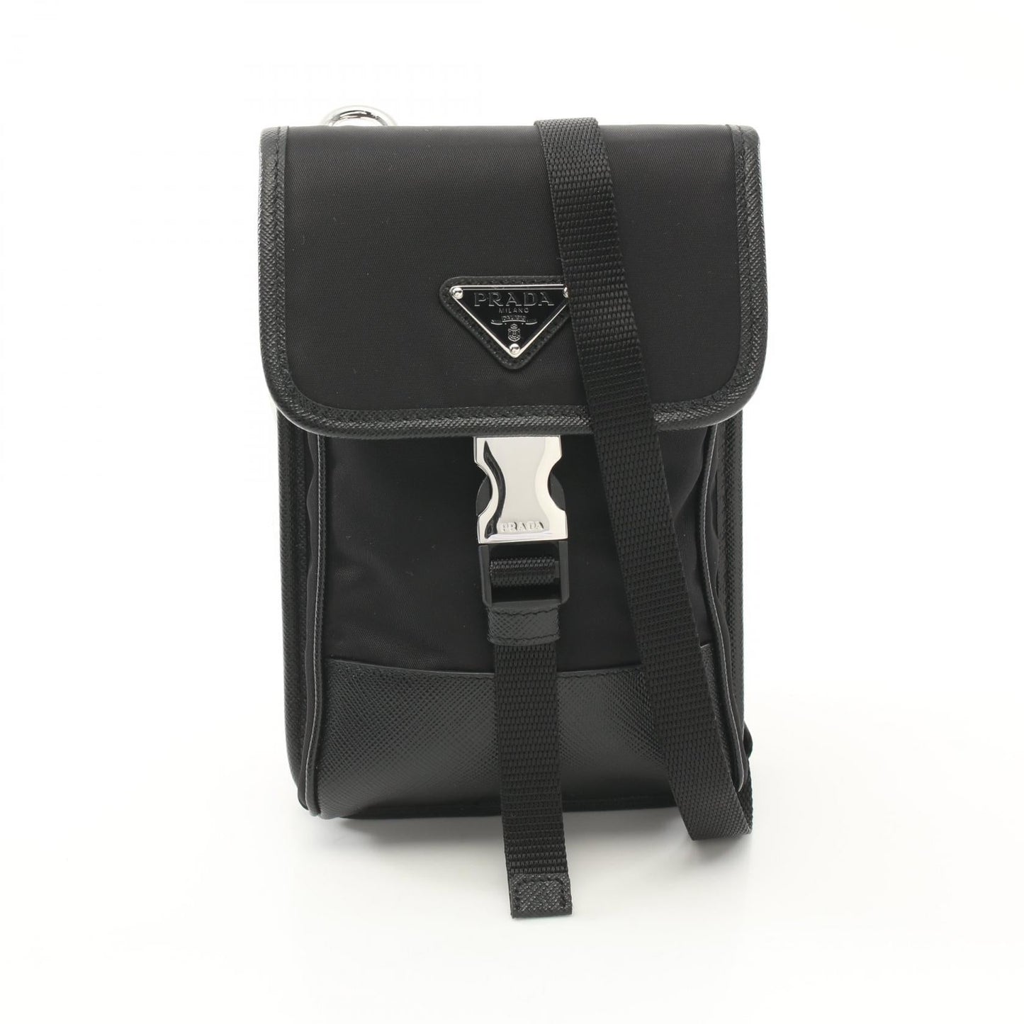 Prada Tessuto Saffian Shoulder Bag Shoulder Bag Leather Nylon Saffiano