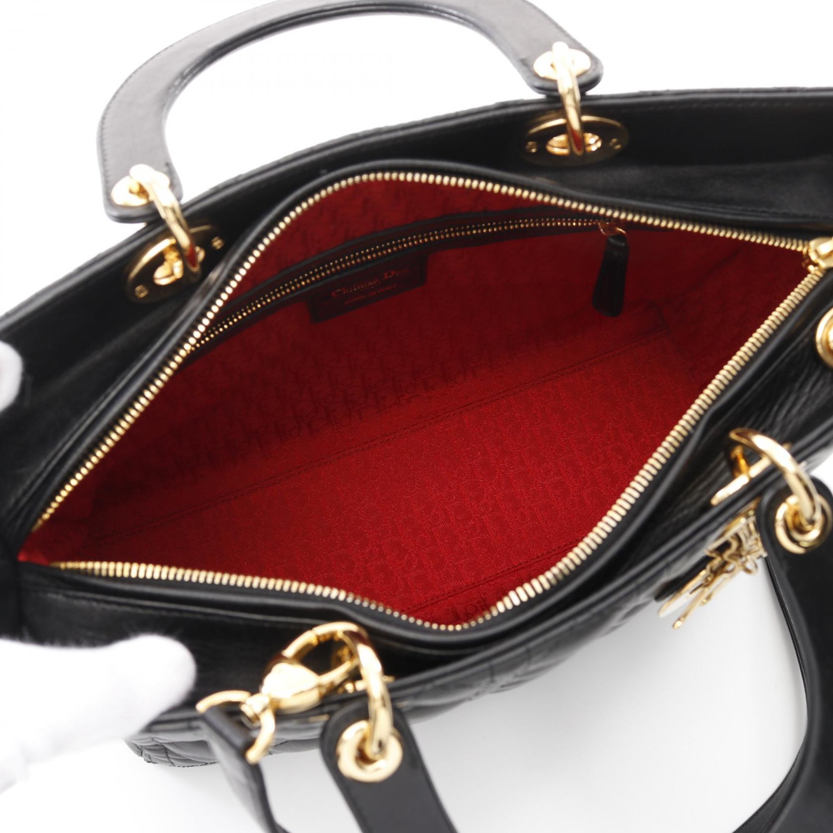 Dior Lady Handbag Leather Travel Bag 17 Bo 0112