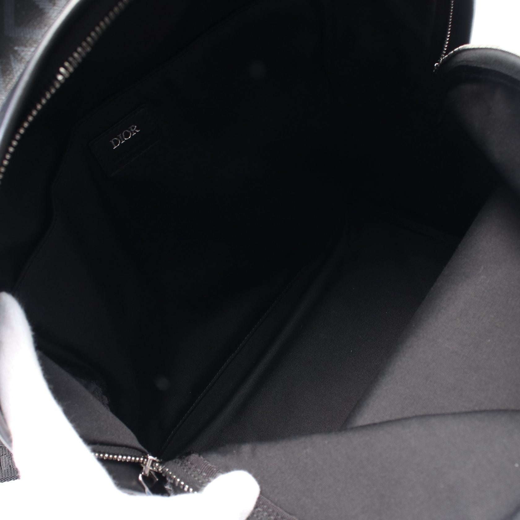 Dior Homme Rider Cd Diamond Pvc Coated Backpack Leather Canvas
