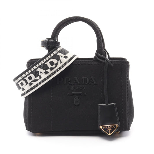 Prada 1Ba038 Handbag Canvas Travel Bag