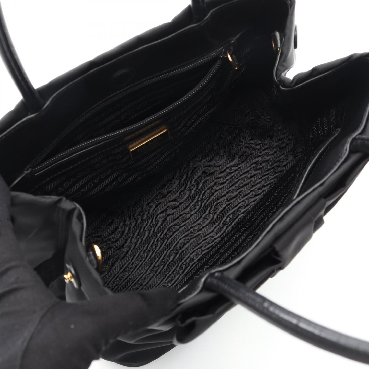 Prada Prada Handbag Nylon Leather 2Way Bag Travel Bag