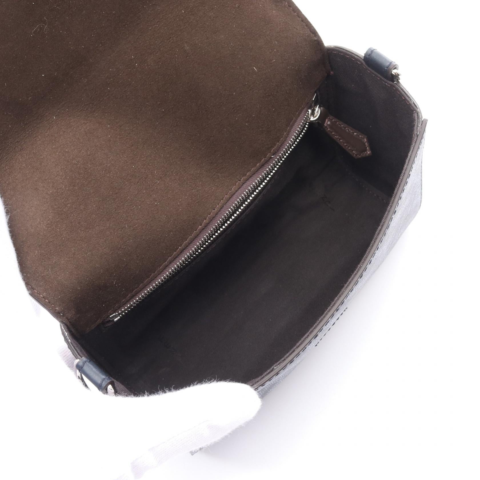 Fendi Ff Squared Shoulder Bag Leather