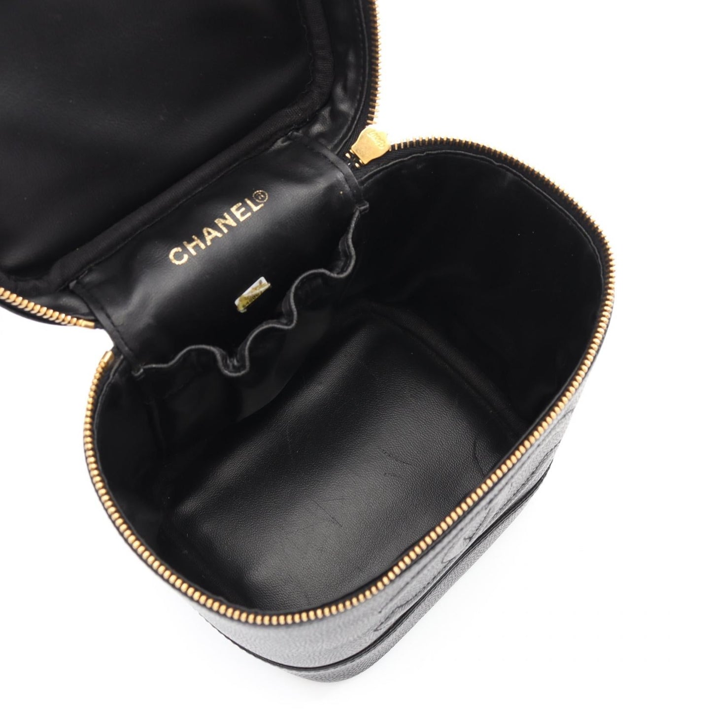Coco Mark Caviar Skin Handbag Elegant
