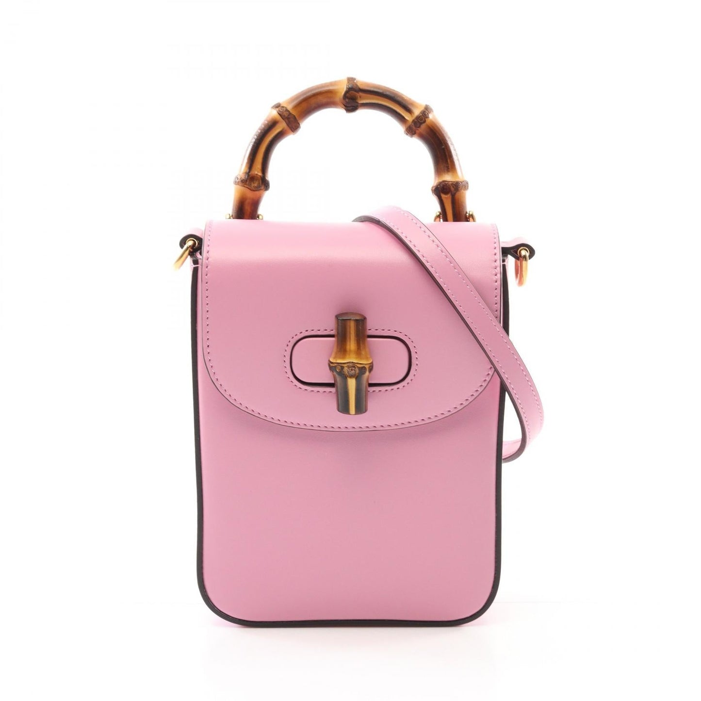 Gucci Bamboo Handbag Leather Travel Bag Handbag 4