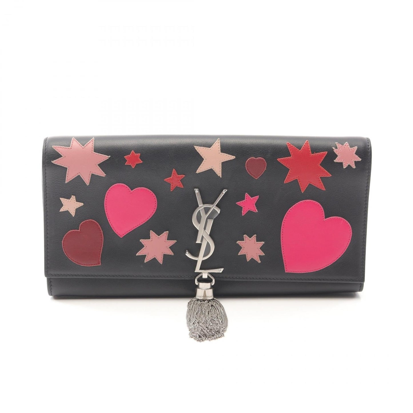 YSL Saint Laurent Clutch Bag Leather Monogram