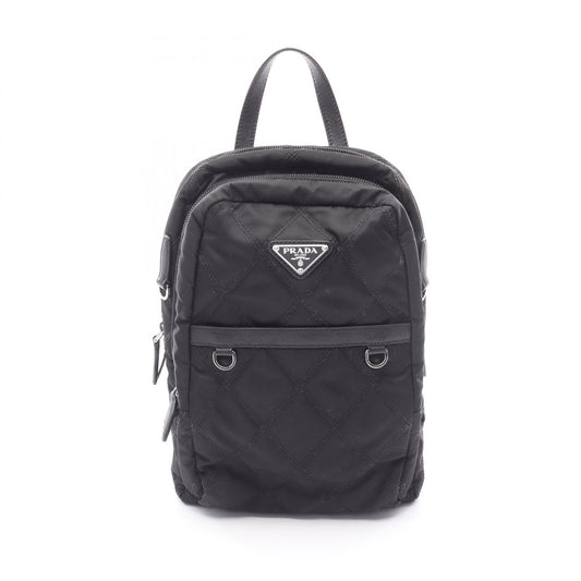 Prada Backpack Leather Nylon Nylon Leather Backpack