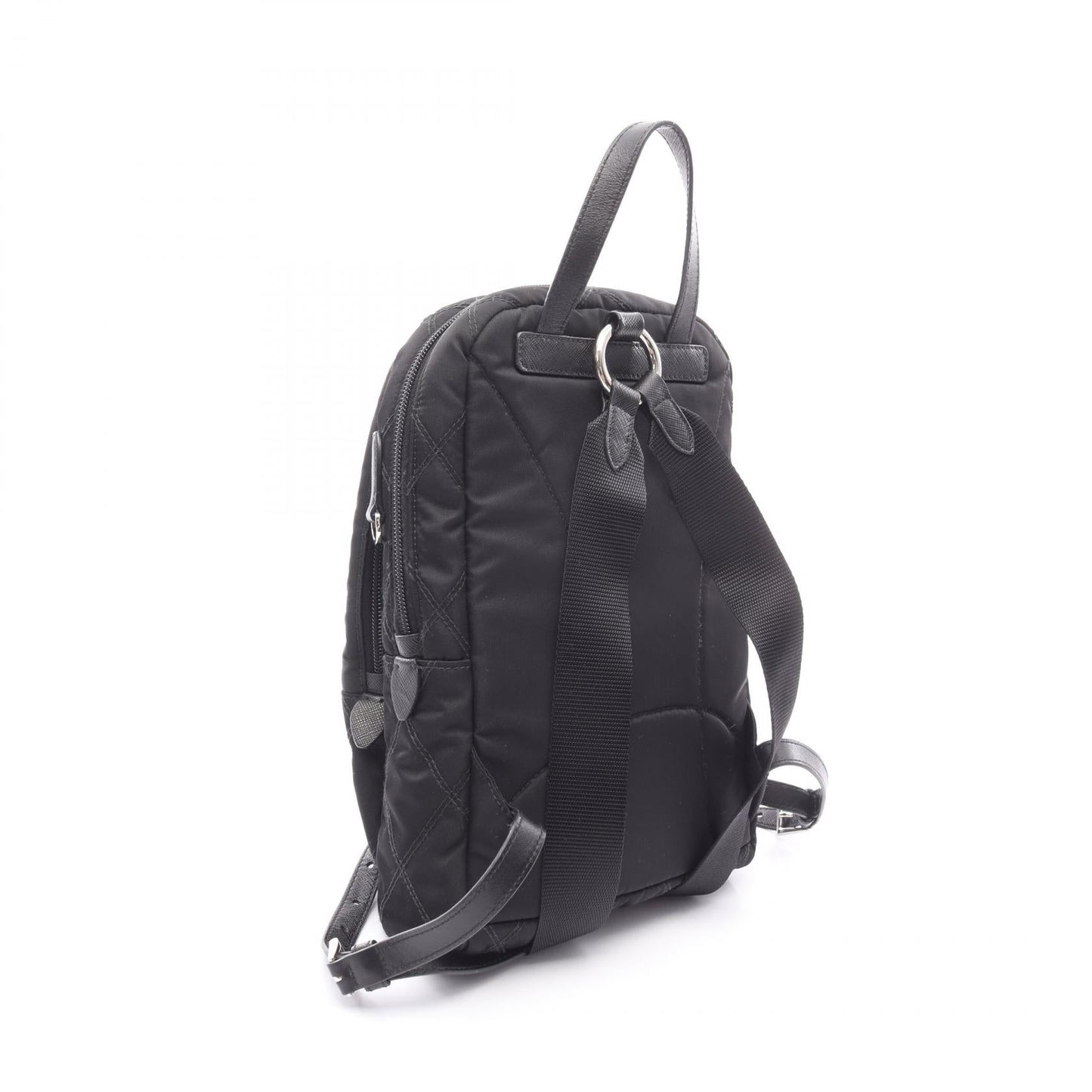 Prada Backpack Leather Nylon Nylon Leather Backpack