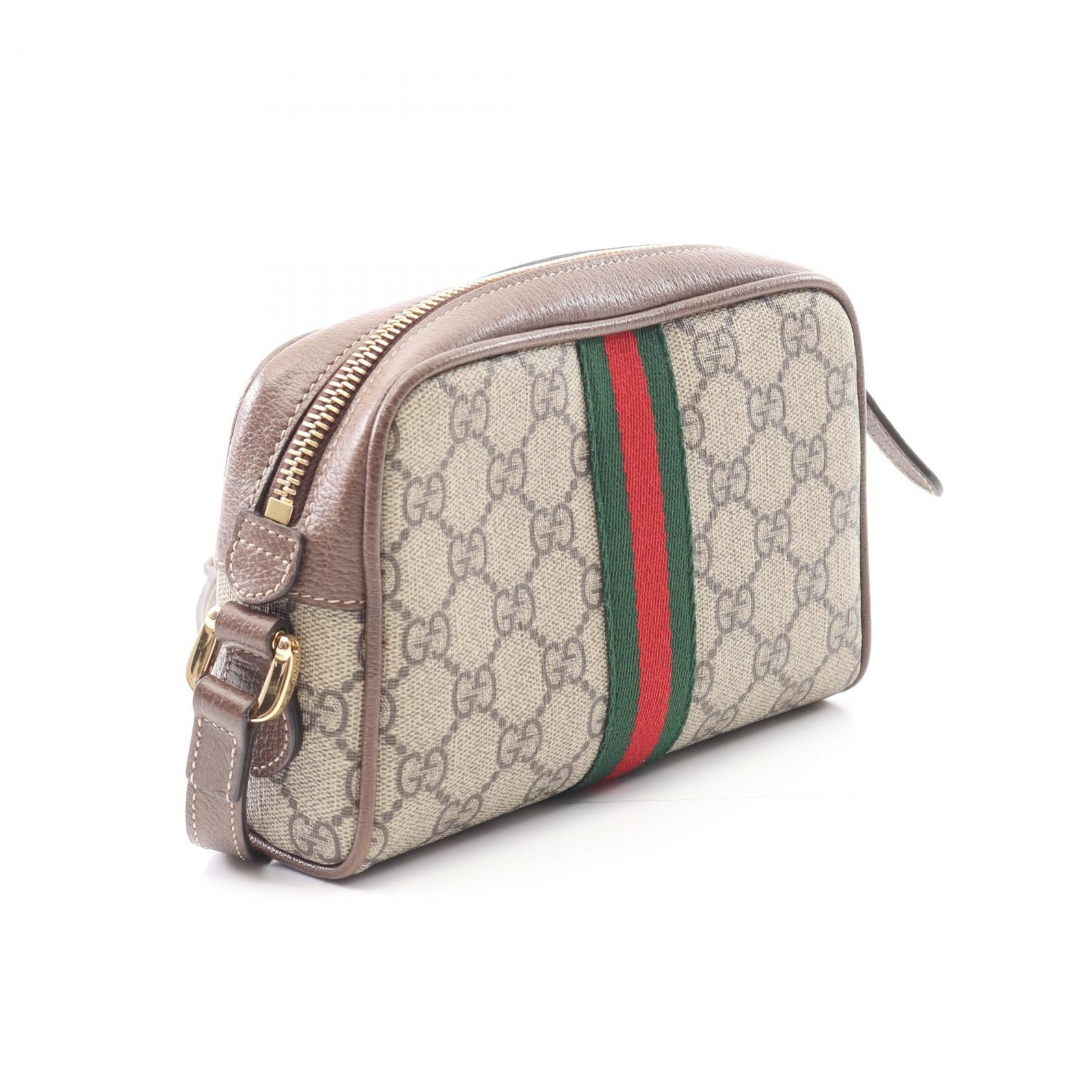 Gucci Ophidia Pvc Coated Shoulder Bag Canvas