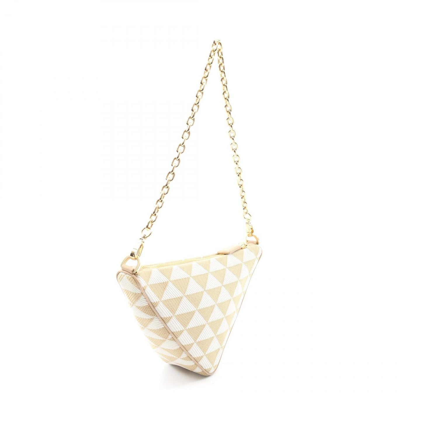 Prada Jacquard Shoulder Bag Canvas