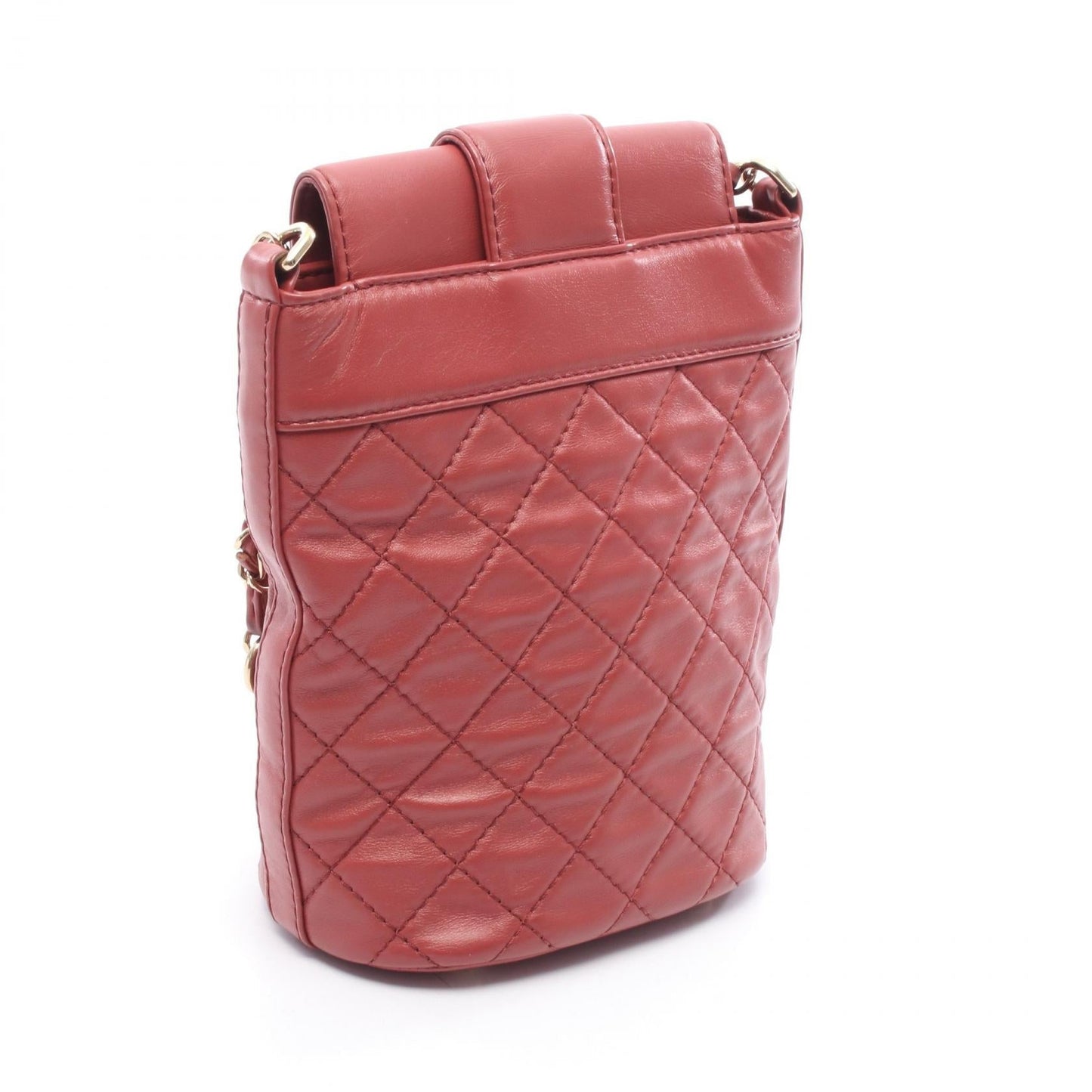 Matelasse Leather Shoulder Bag Soft