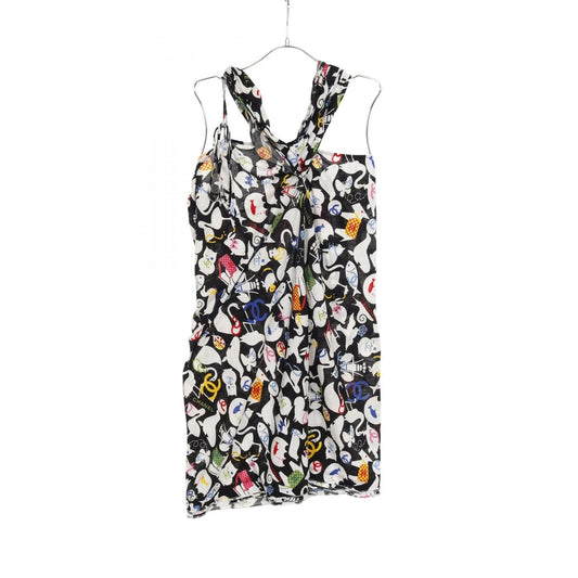 Chanel Coco Mark Camellia Cotton Dress