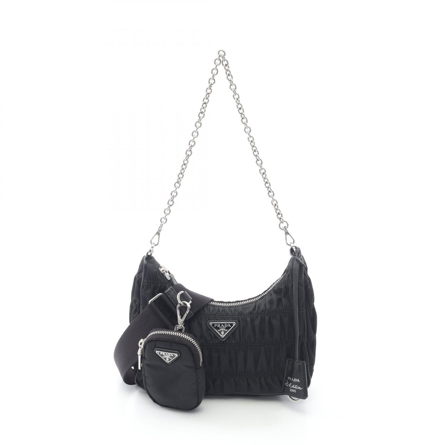 Prada Re Edition Shoulder Bag Leather Nylon Saffiano