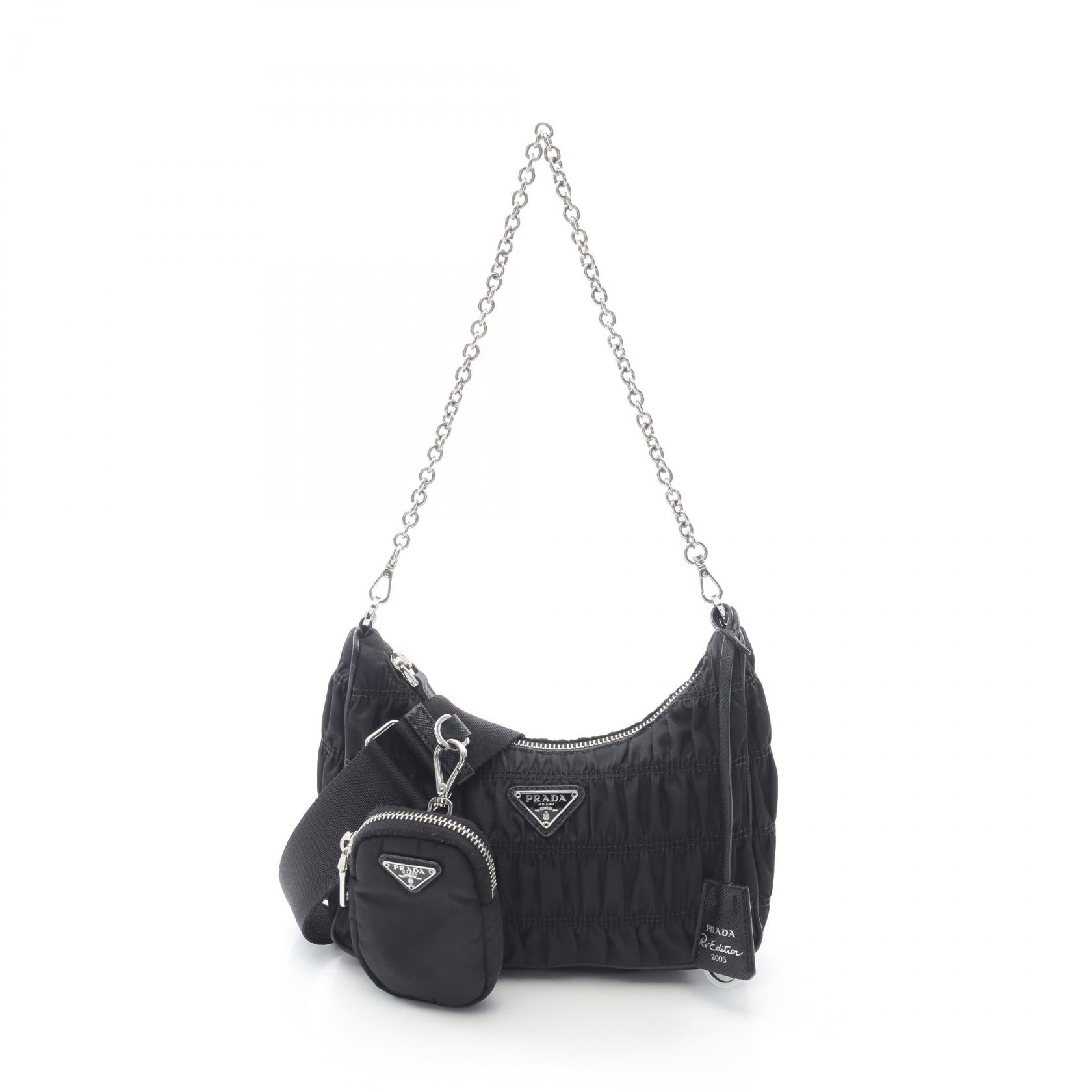 Prada Re Edition Shoulder Bag Leather Nylon Saffiano