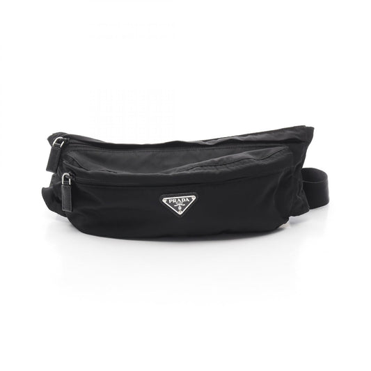 Prada Tessuto Montagn Waist Bag Leather Nylon Travel Bag