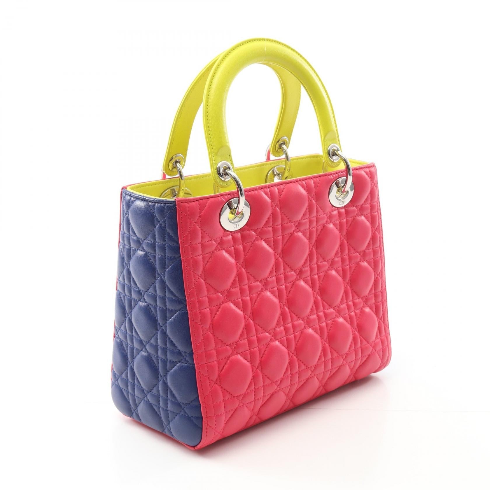 Dior Lady Cannage Handbag Leather Travel Bag Leather Handbag 12