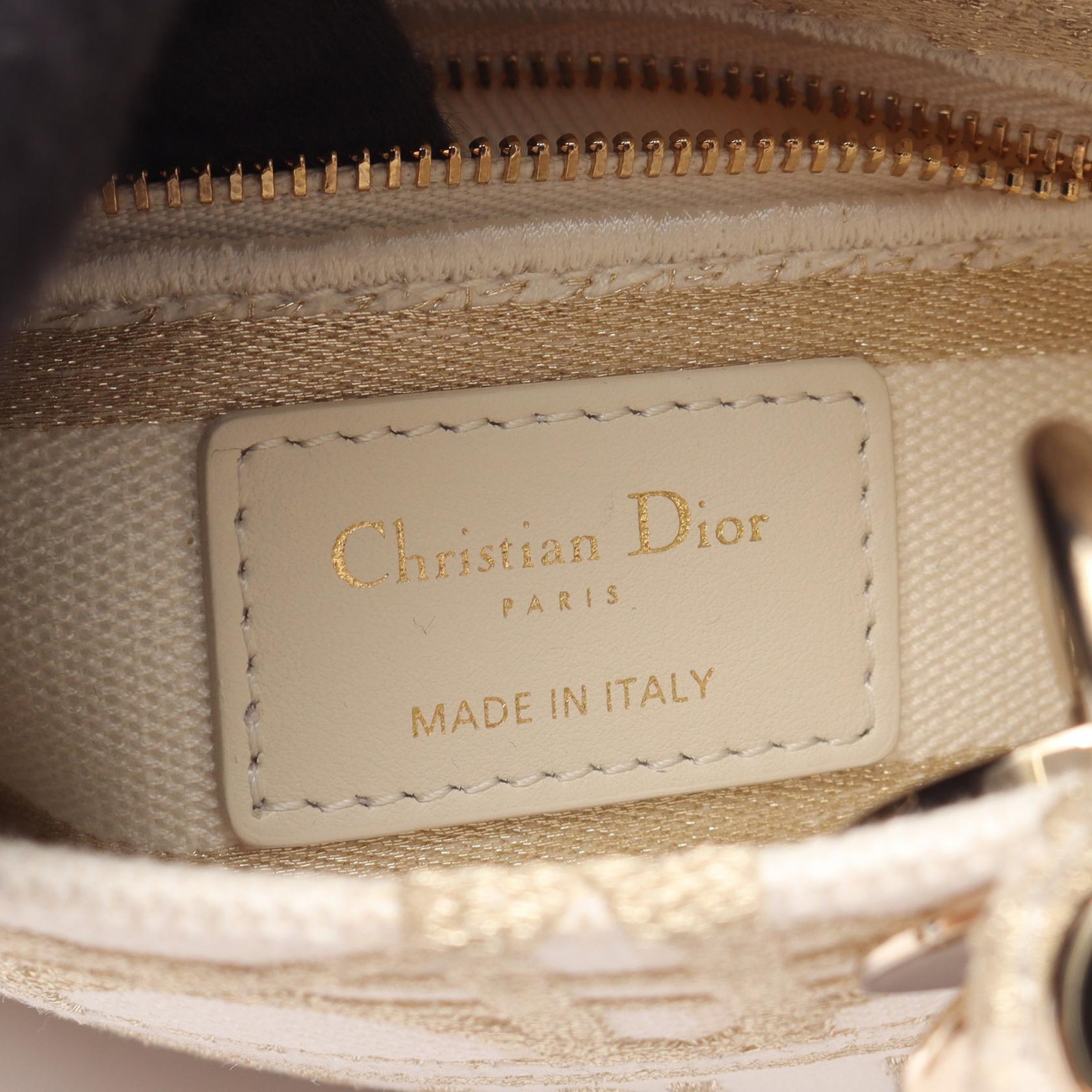 Dior Lady 2Way Bag Canvas Mini Travel Bag