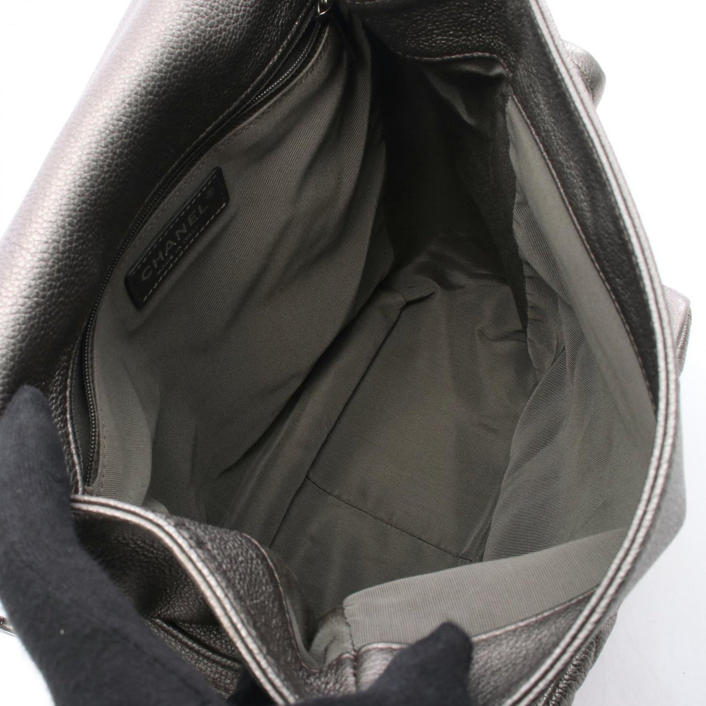 Matelasse Leather Backpack Signature