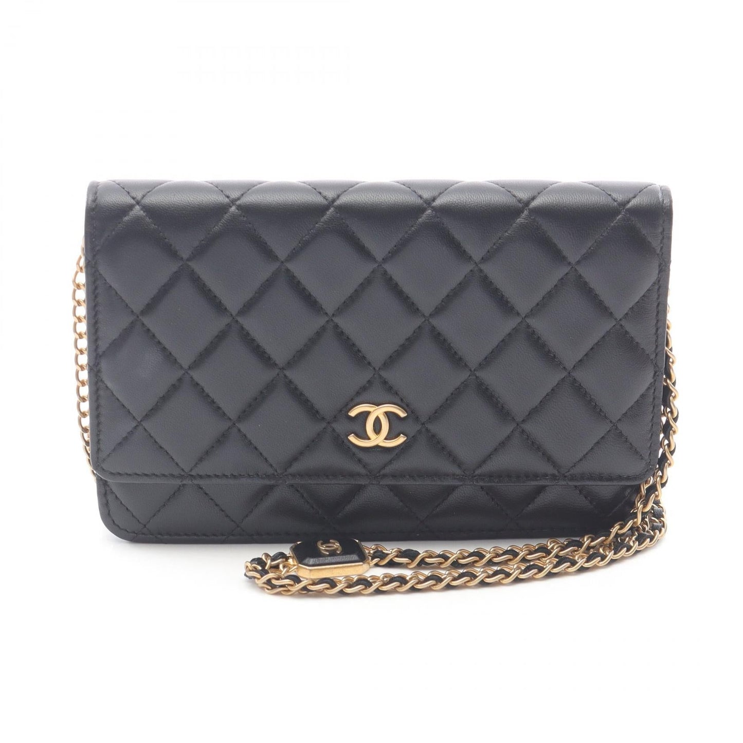 Matelasse Lambskin Shoulder Bag Signature Structured