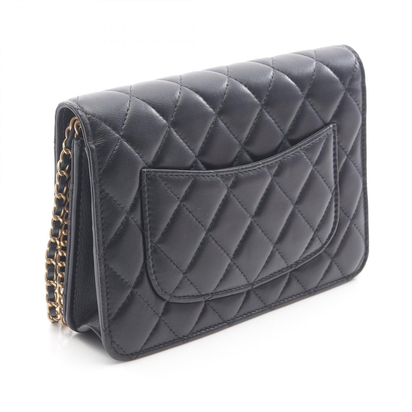 Matelasse Lambskin Shoulder Bag Signature Structured
