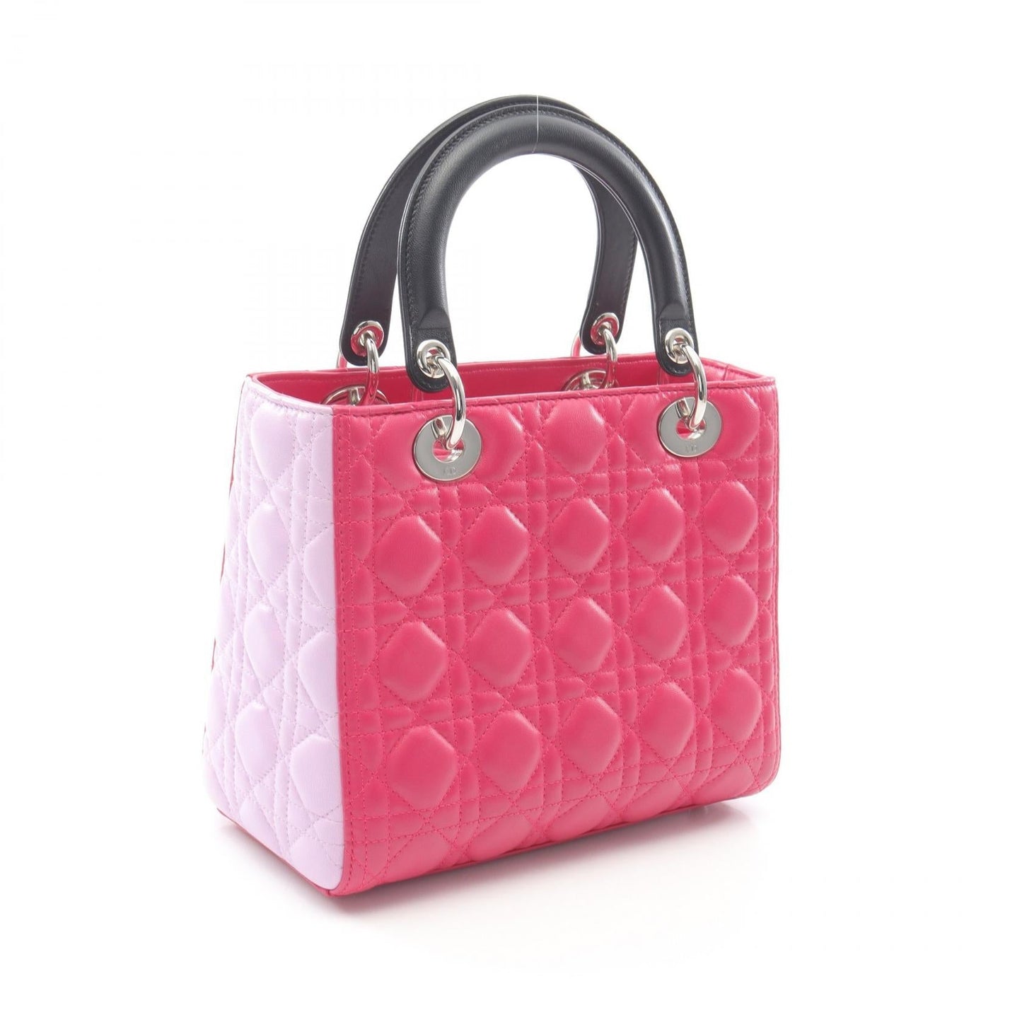 Dior Lady 2Way Handbag Leather Travel Bag