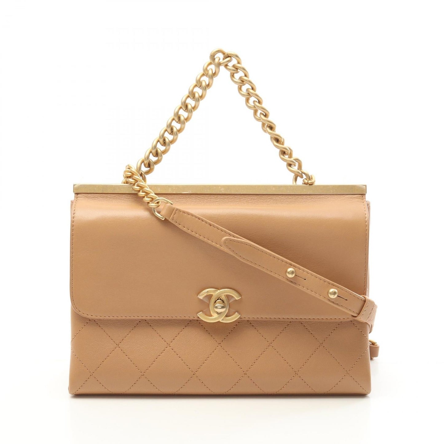 Matelasse Lambskin Shoulder Bag 135