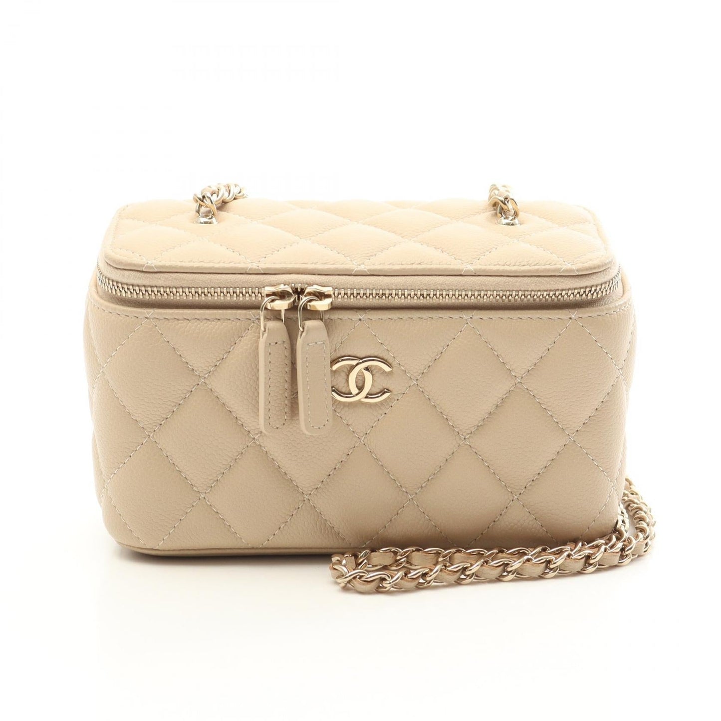 Matelasse Caviar Skin 2way Shoulder Bag Signature